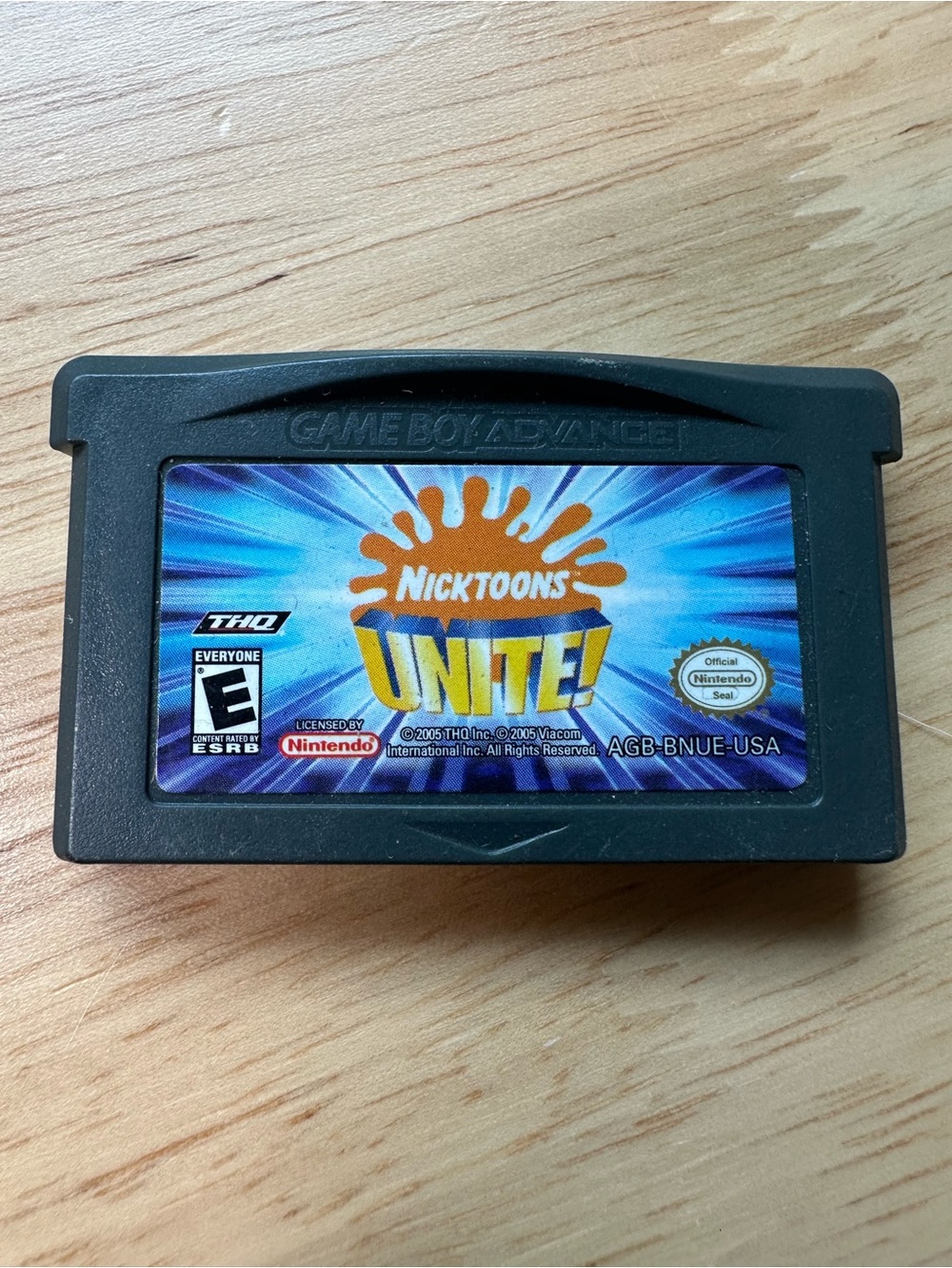 Nintendo Game Boy Advance Nicktoons Unite! Cartridge - Black, Blue, Orange